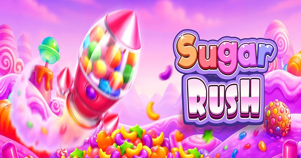 Poster Sugar Rush — demo Pragmatic Play Poster Sugar Rush, arte oficial Pragmatic Play